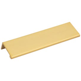 6" Overall Length Aluminum Brushed Gold Edgefield Cabinet Tab Pull