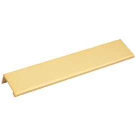 8" Overall Length Aluminum Brushed Gold Edgefield Cabinet Tab Pull