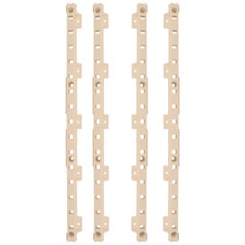 4-quick Tray Pilasters 1" With 8-hook Dowels & 8-screws Finish:  Beige