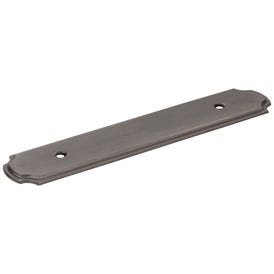 6-1/8" O.L. (96 mm Center-to-Center) Brushed Pewter Pull Backplate