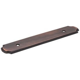6-1/8" O.L. (96 mm Center-to-Center) Brushed Oil Rubbed Bronze Rope Pull Backplate