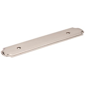 6-1/8" O.L. (96 mm Center-to-Center) Satin Nickel Rope Pull Backplate