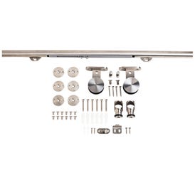 Set of 20 - Barn Door Hardware Kit Contemporary Bar with Soft-close Stainless Steel 8 Foot Length