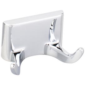Bridgeport Polished Chrome Double Robe Hook  - Contractor Packed