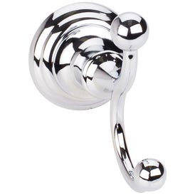 Fairview Polished Chrome Double Robe Hook  - Contractor Packed