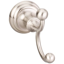 Fairview Satin Nickel Double Robe Hook - Retail Packaged