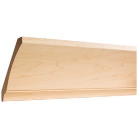 3/4" D x 6" H Hard Maple Contemporary Cove Crown Moulding