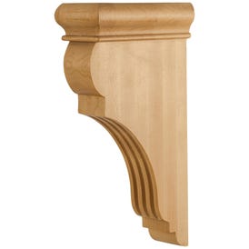 3" W x 6-1/2" D x 12" H Fluted Corbel