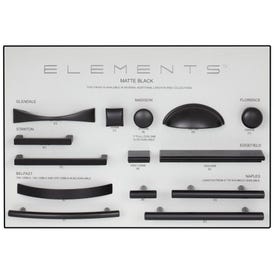 Elements Matte Black Designer Grey Display Board