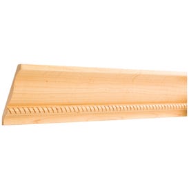 1/2" D x 4-5/16" H Hard Maple Rope Embossed Moulding
