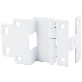 Institutional 5-Knuckle Non-Mortise Cabinet Hinge - White