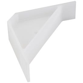 2-5/8" x 2-5/8" x 3/4" Plastic Corner Brace - Priced and Sold by the Thousand. Order 1 for 1,000 Pieces