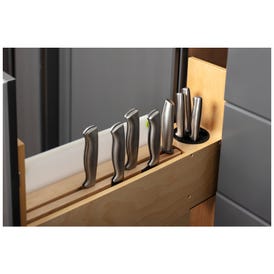 5" "No Wiggle" Magnetic Knife Organizer Soft-close Pullout