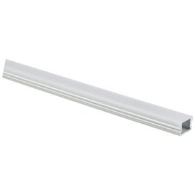 90" 007 Series Flat Aluminum Profile, Frosted Lens