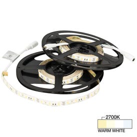 16 Ft, 466 Lumens/Ft. 12-volt High Output LED Tape Light, Single-White, Warm White 2700K