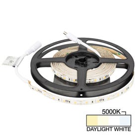 16 Ft, 120 Lumens/Ft. 12-volt Accent Output LED Tape Light, Single-White, Daylight White 5000K