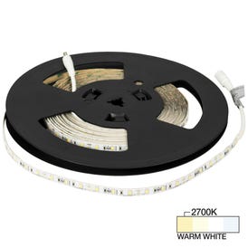 32 Ft, 120 Lumens/Ft. 12-volt Accent Output LED Tape Light, Single-White, Warm White 2700K
