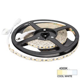 16 Ft, 225 Lumens/Ft. 12-volt Standard Output LED Tape Light, Single-White, Cool White 4000K