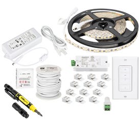 16 Ft. 225 Lumens/Ft.. 12-volt Standard Output Uno Wireless Controller Tape Light Kit, 1 Zone 1 Area