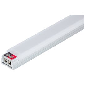 12-9/16" 120 Lumens/Ft. 12-Volt Accent Output Flat Linear Fixture, Single-White, Fits 15" Wall Cabinet, 101 Lumens/Fixture, 2 Watts, Soft White 3000K