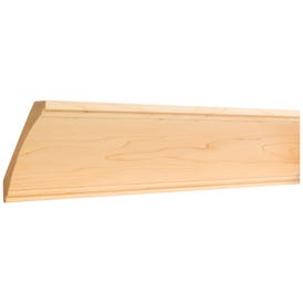 3/4" D x 5-1/4" H Hard Maple Ogee Cove Crown Moulding
