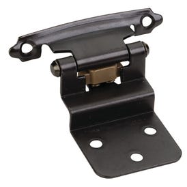 Traditional 3/8” Inset Hinge with Semi-Concealed Frame Wing - Dark Antique Copper Machined