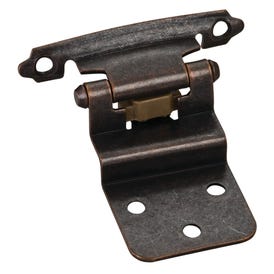 Traditional 3/8” Inset Hinge with Semi-Concealed Frame Wing - Dark Brushed Antique Copper