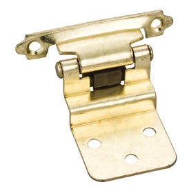 Traditional 3/8” Inset Hinge with Semi-Concealed Frame Wing - Polished Brass