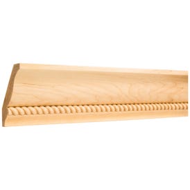 7/8" D x 4-1/4" H Hard Maple Rope Crown Moulding
