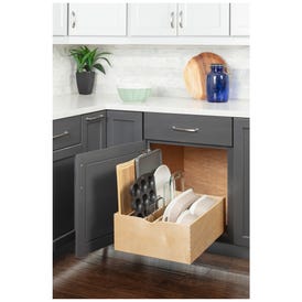 Wood Single Drawer Cookware Rollout