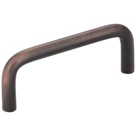 3" Center-to-Center Brushed Oil Rubbed Bronze Torino Cabinet Wire Pull