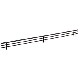 23" Wide Matte Black Wire Shoe Fence for Shelving