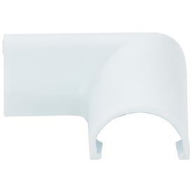 Elbow Connector for Plastic Wire Manager, White