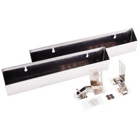 14-13/16" Slim Depth Stainless Steel Tip-Out Tray Kit for Sink Front