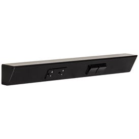 18" TR Switch Series Angle Power Strip, Right Switches, Black Finish, Black Switches and Receptacles