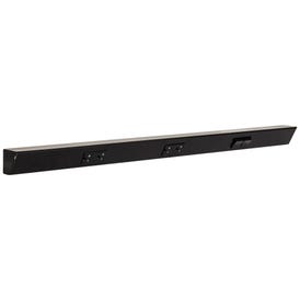 36" TR Switch Series Angle Power Strip, Right Switches, Black Finish, Black Switches and Receptacles