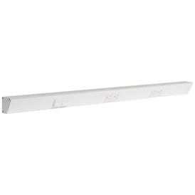36" TR Switch Series Angle Power Strip, Left Switches, White Finish, White Switches and Receptacles