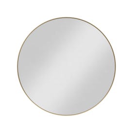 30" x 1" Satin Bronze Circular Metal Frame mirror