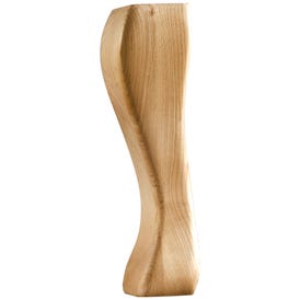 2-1/4" W x 2-1/4" D x 8" H Oak Traditional Leg