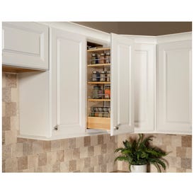 8" Wide 32" Tall "No Wiggle" Soft-close Wall Pullout