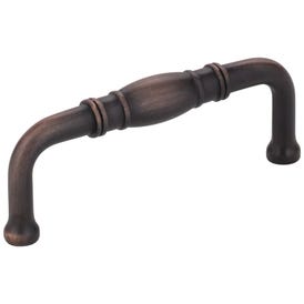 3" Center-to-Center Brushed Oil Rubbed Bronze Durham Cabinet Pull